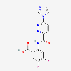 Chemical structure of SR-717 free acid