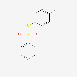 Chemical structure of S-p-Tolyl p-Toluenesulfonothioate