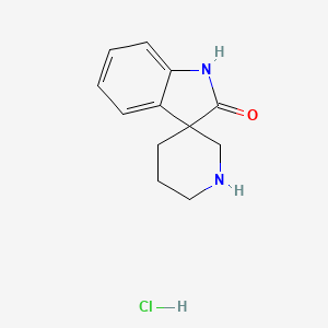 Chemical structure of Spiro[indoline-3,3'-piperidin]-2-one hydrochloride