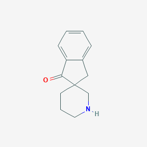 Chemical structure of spiro[indene-2,3'-piperidin]-1(3H)-one