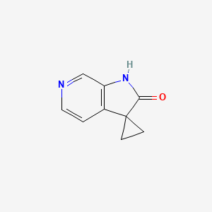 Chemical structure of SPIRO[CYCLOPROPANE-1,3'-PYRROLO[2,3-C]PYRIDIN]-2'(1'H)-ONE