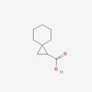 Chemical structure of spiro[2.5]octane-1-carboxylic acid