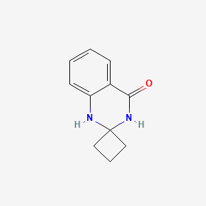 Chemical structure of Spiro[1,2,3,4-tetrahydroquinazoline-2,1’-cyclobutane]-4-one