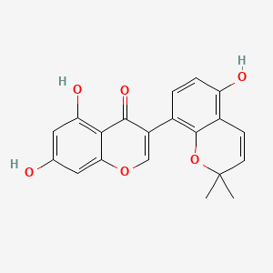 Chemical structure of Sophoraisoflavone A