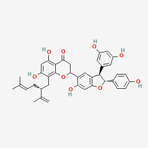 Chemical structure of Sophoraflavanone I