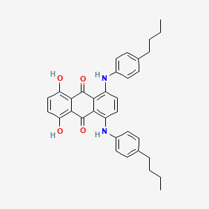 Chemical structure of Solvent Green 28
