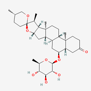 Chemical structure of Solagenin 6-O-β-D-quinovopyranoside