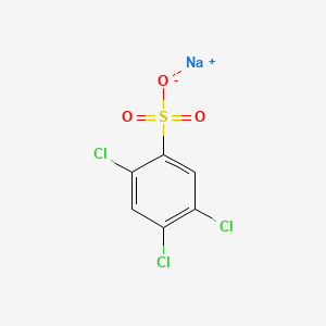 Chemical structure of sodium,2,4,5-trichlorobenzenesulfonate