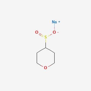 Chemical structure of Sodium oxane-4-sulfinate