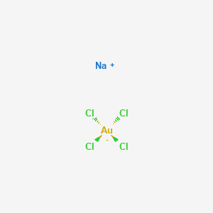 Chemical structure of Sodium tetrachloroaurate