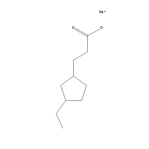 Chemical structure of Sodium Naphthenate
