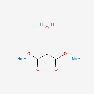Chemical structure of Disodium Propanedioate Hydrate