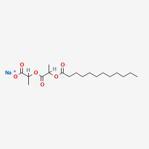 Chemical structure of Sodium lauroyl lactylate