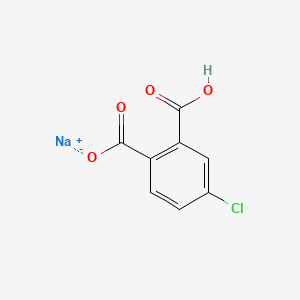 Chemical structure of Sodium Hydrogen 4-Chlorophthalate