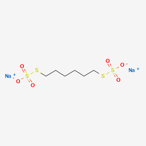 Chemical structure of Sodium hexamethylene-1,6-bisthiosulfate dihydrate