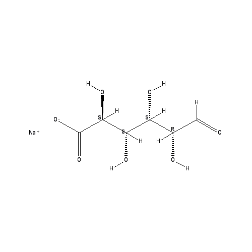 Chemical structure of Sodium glucuronate