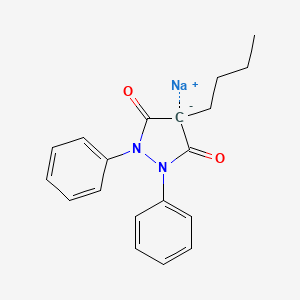 Chemical structure of Phenylbutazone sodium