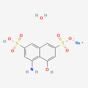Chemical structure of Sodium 4-Amino-5-hydroxy-2,7-naphthalenedisulfonate Hydrate
