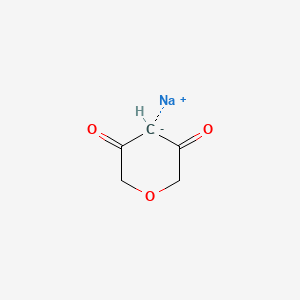 Chemical structure of Sodium 3,5-dioxotetrahydro-2H-pyran-4-ide