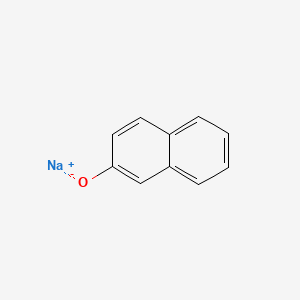Chemical structure of sodium 2-naphtholate