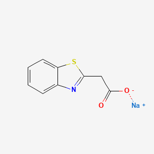Chemical structure of Sodium 2-(1,3-benzothiazol-2-yl)acetate