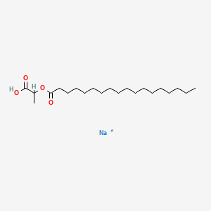 Chemical structure of Sodium 1-carboxylatoethyl stearate