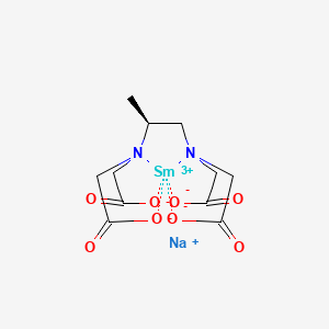 Chemical structure of Sodium [(S)-1,2-Diaminopropane-N,N,N',N'-tetraacetato]samarate(III)