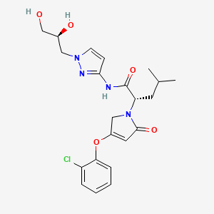 Chemical structure of Sinogliatin (HMS5552, RO5305552)