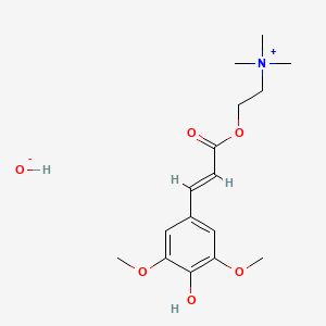Chemical structure of Sinapine hydroxide