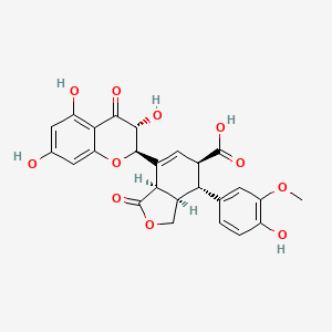 Chemical structure of Silyamandin