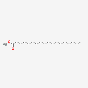 Chemical structure of Silver(I) stearate