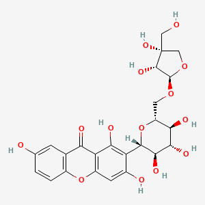 Chemical structure of sibiricaxanthone A