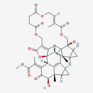 Chemical structure of Shizukaol B