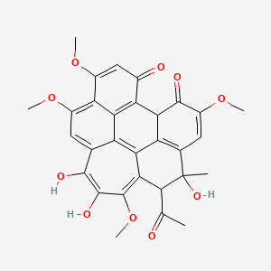 Chemical structure of Shiraiachrome A
