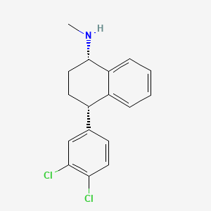 Chemical structure of Sertraline