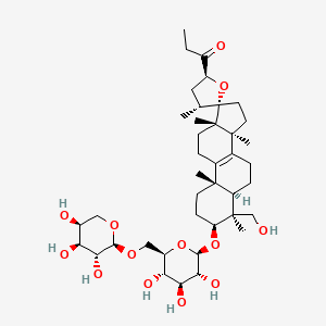 Chemical structure of Scillascilloside B-1