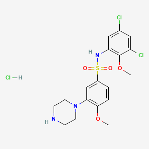 Chemical structure of SB-399885 HCl