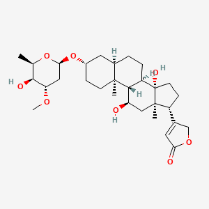 Chemical structure of Sarmentocymarin