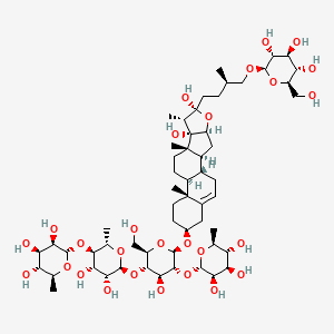 Chemical structure of SaponinTh
