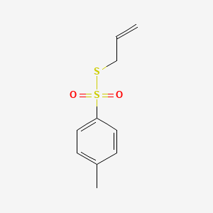 Chemical structure of S-allyl 4-methylbenzenesulfonothioate