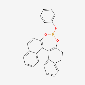 Chemical structure of S-4-phenoxy-Dinaphtho[2,1-d:1',2'-f][1,3,2]dioxaphosphepin
