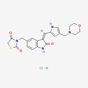 Chemical structure of S49076 (hydrochloride)