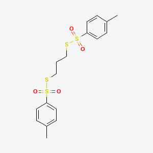 Chemical structure of Trimethylene di(thiotosylate)