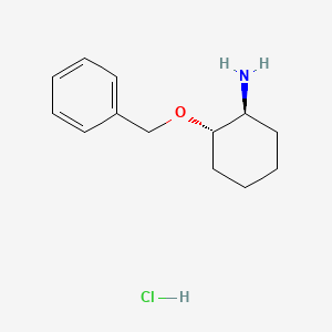 Chemical structure of S,S-2-BenzyloxycyclohexylaMine hydrochloride