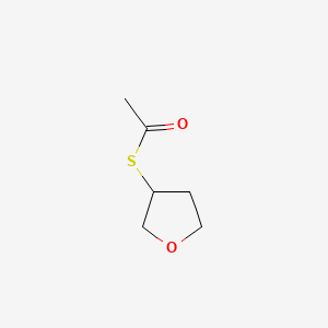 Chemical structure of S-Oxolan-3-yl ethanethioate