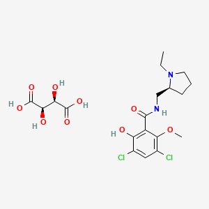 Chemical structure of S()-Raclopride (+)-tartrate salt