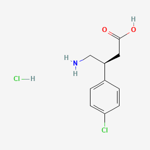 Chemical structure of S()-Baclofen hydrochloride