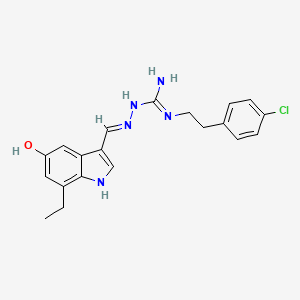 Chemical structure of RXFP3/4 agonist 1