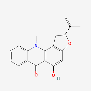 Chemical structure of Rutacridone