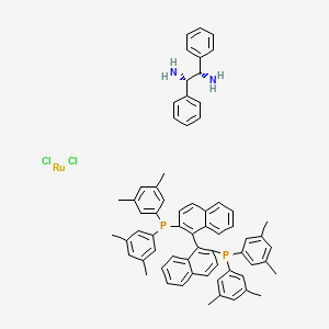 Chemical structure of RuCl2[(S)-xylbinap][(S,S)-dpen]